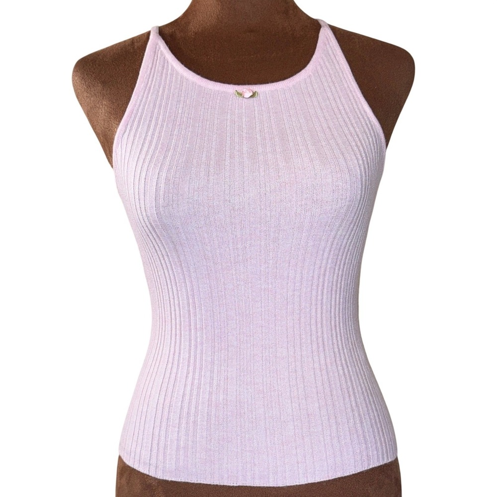 Wild Fable Tank Lot XS/S Ribbed Pink White Lot of 2 Basic NWT Women's Cami Top - Picture 3 of 10